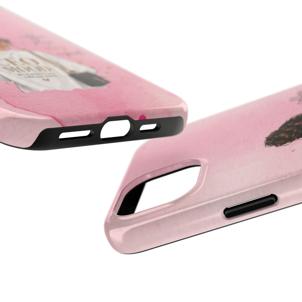 CEO Mood Tough Phone Case — "Coffee, Plan, Slay, Repeat" Pink Protective Cover
