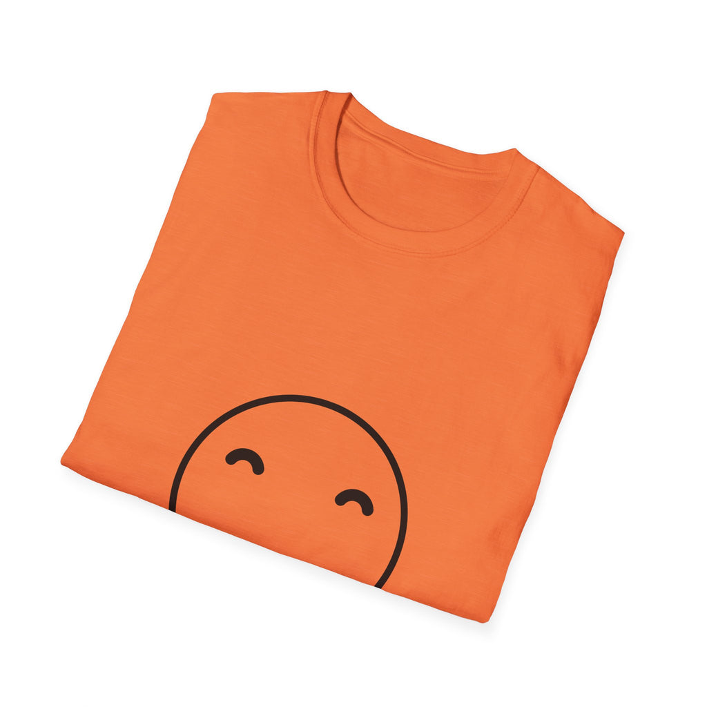 Smiley Face T-Shirt — "Enjoy Your Life" Minimal Graphic Tee