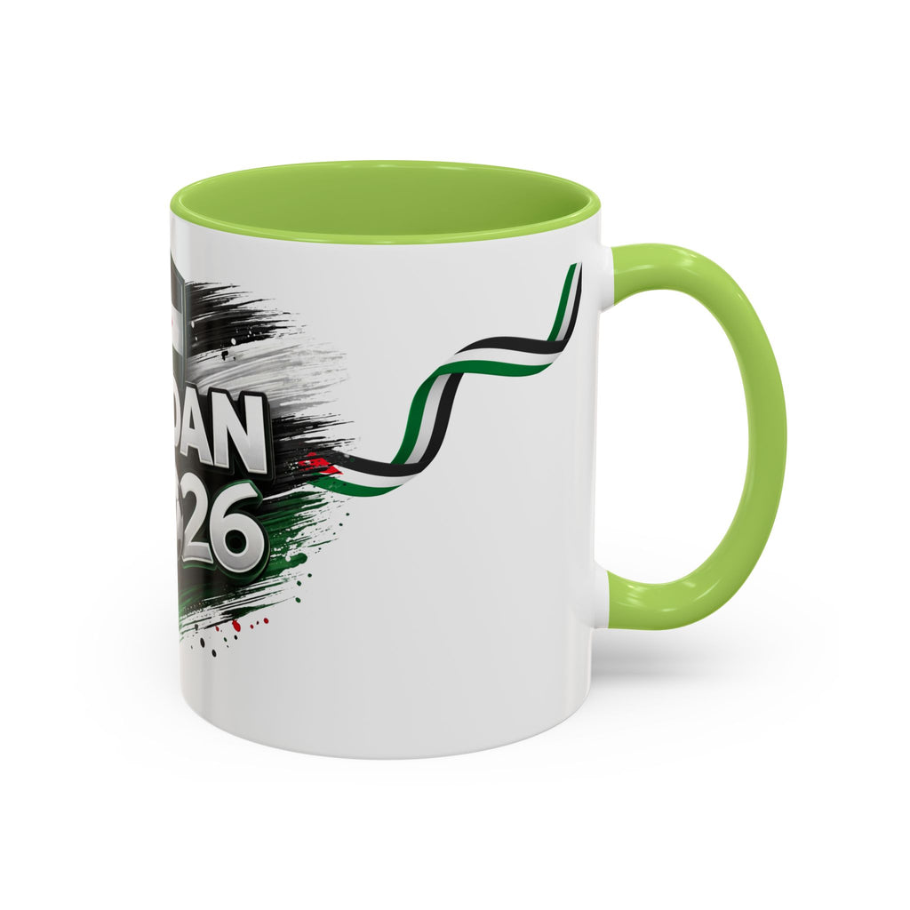 Jordan 2026 Soccer Accent Coffee Mug – Jordan Flag Football Fan Gift (11/15oz)