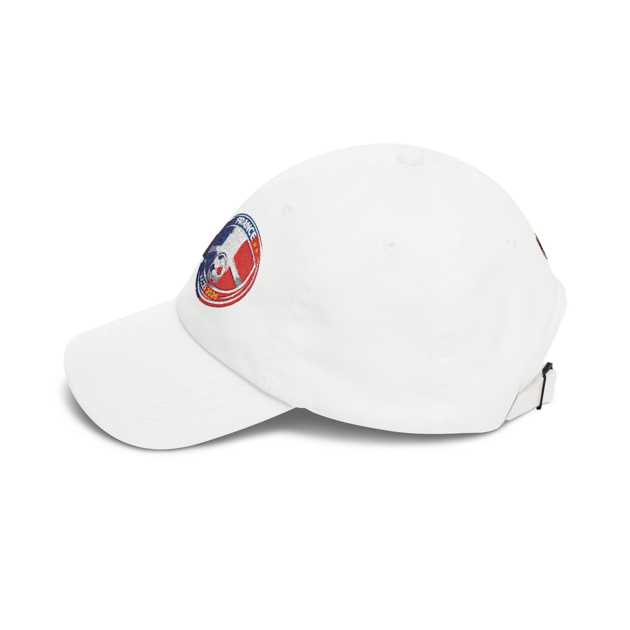 France Soccer Dad Cap — Embroidered French Flag Crest Hat