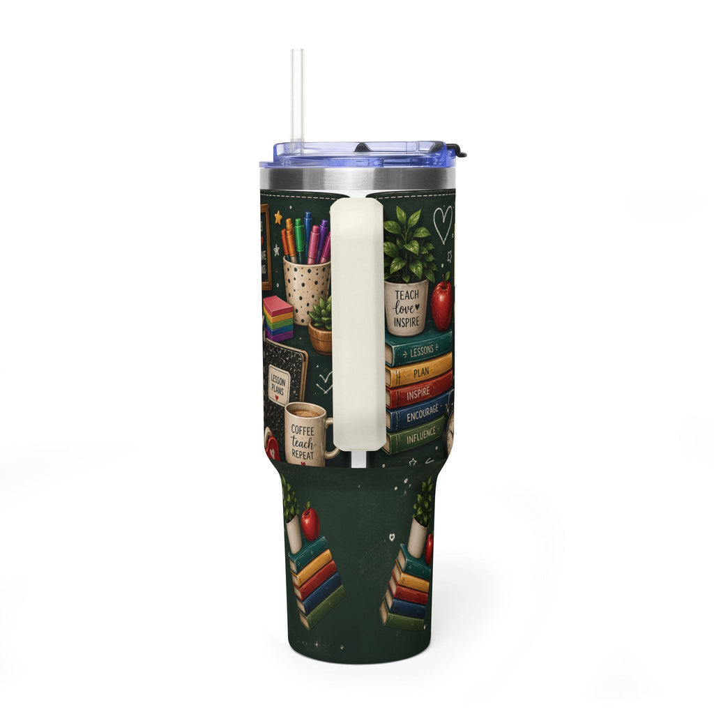 Teacher Nutrition Facts 40oz Vacuum Tumbler — Insulated Teacher Coffee Cup