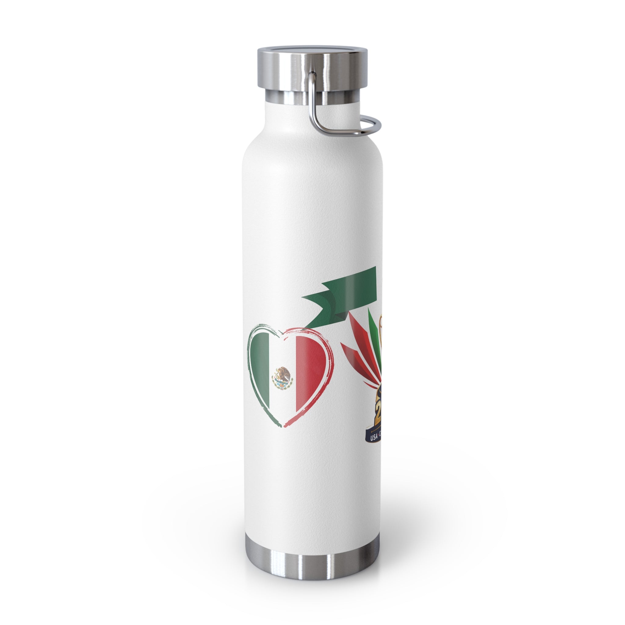 2026 Copa América Mexico Flag Insulated Bottle – 22oz Vacuum Thermos