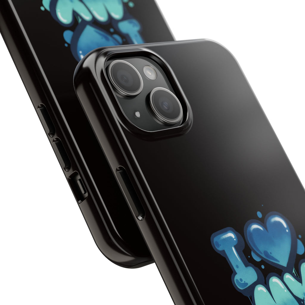 I Love My GF Phone Case — Protective Glossy "I  My GF" Design