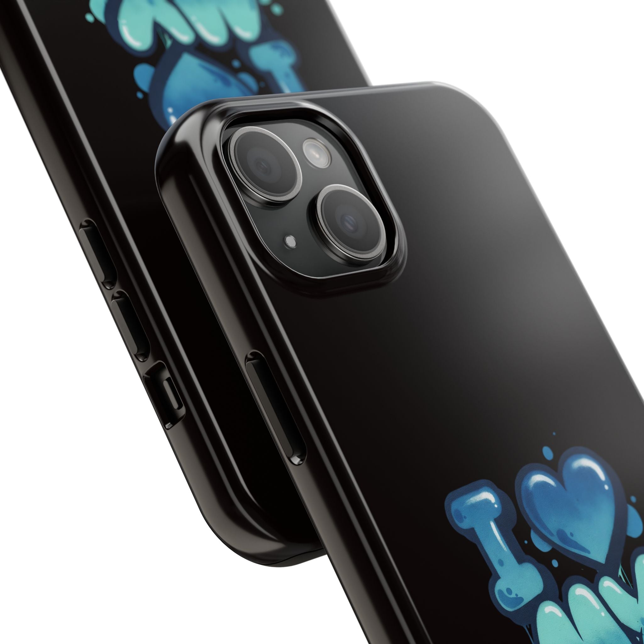 I Love My GF Phone Case — Protective Glossy "I  My GF" Design