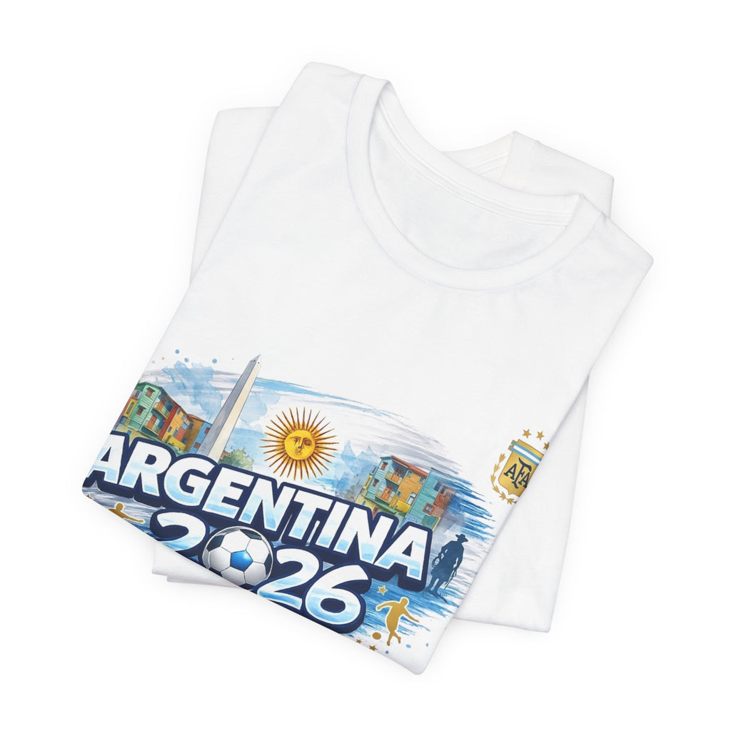 Argentina 2026 Champions T-Shirt — "Champions of the World" Soccer Fan Tee