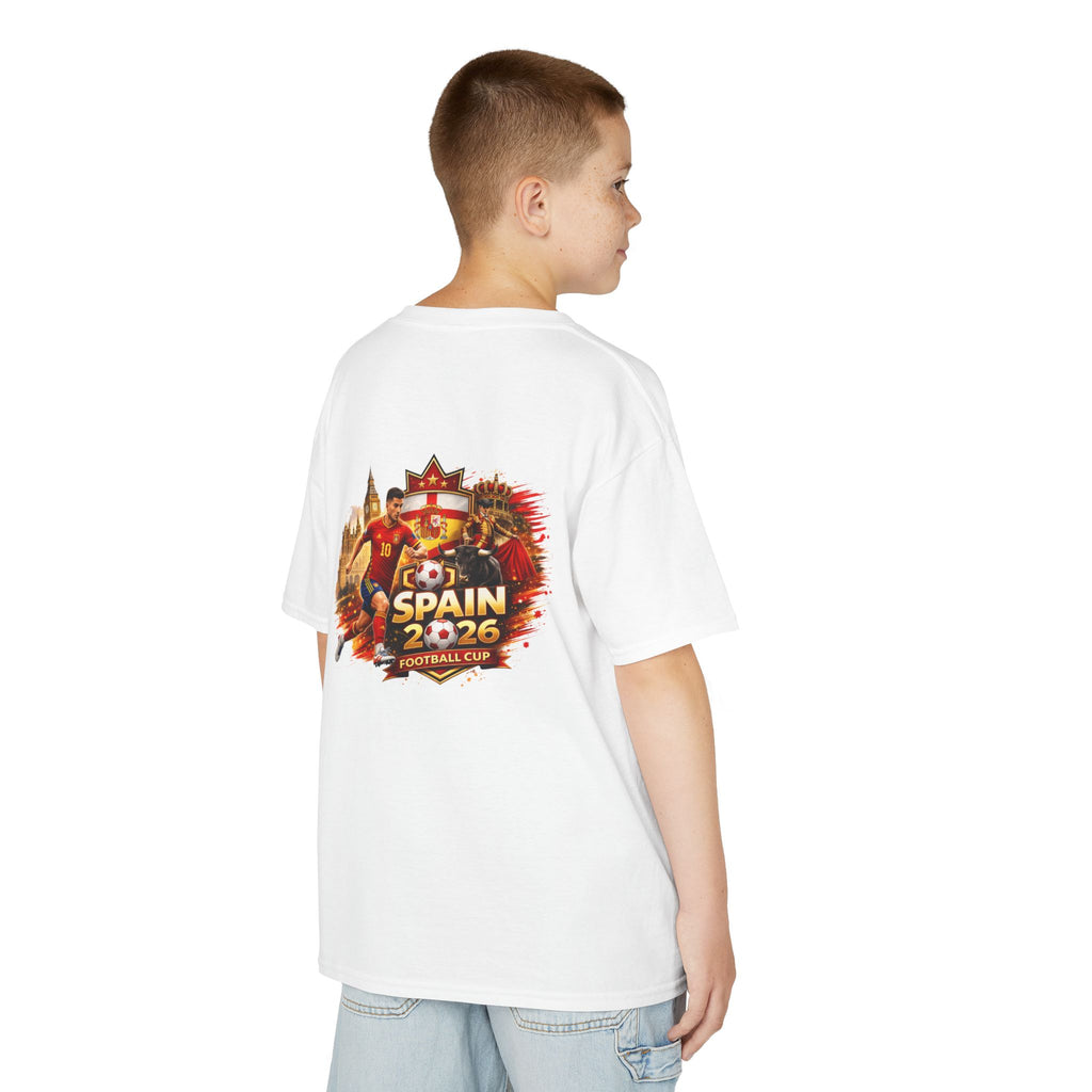 Kids Spain Flag T-Shirt — Spain 2026 Football Cup Youth Tee
