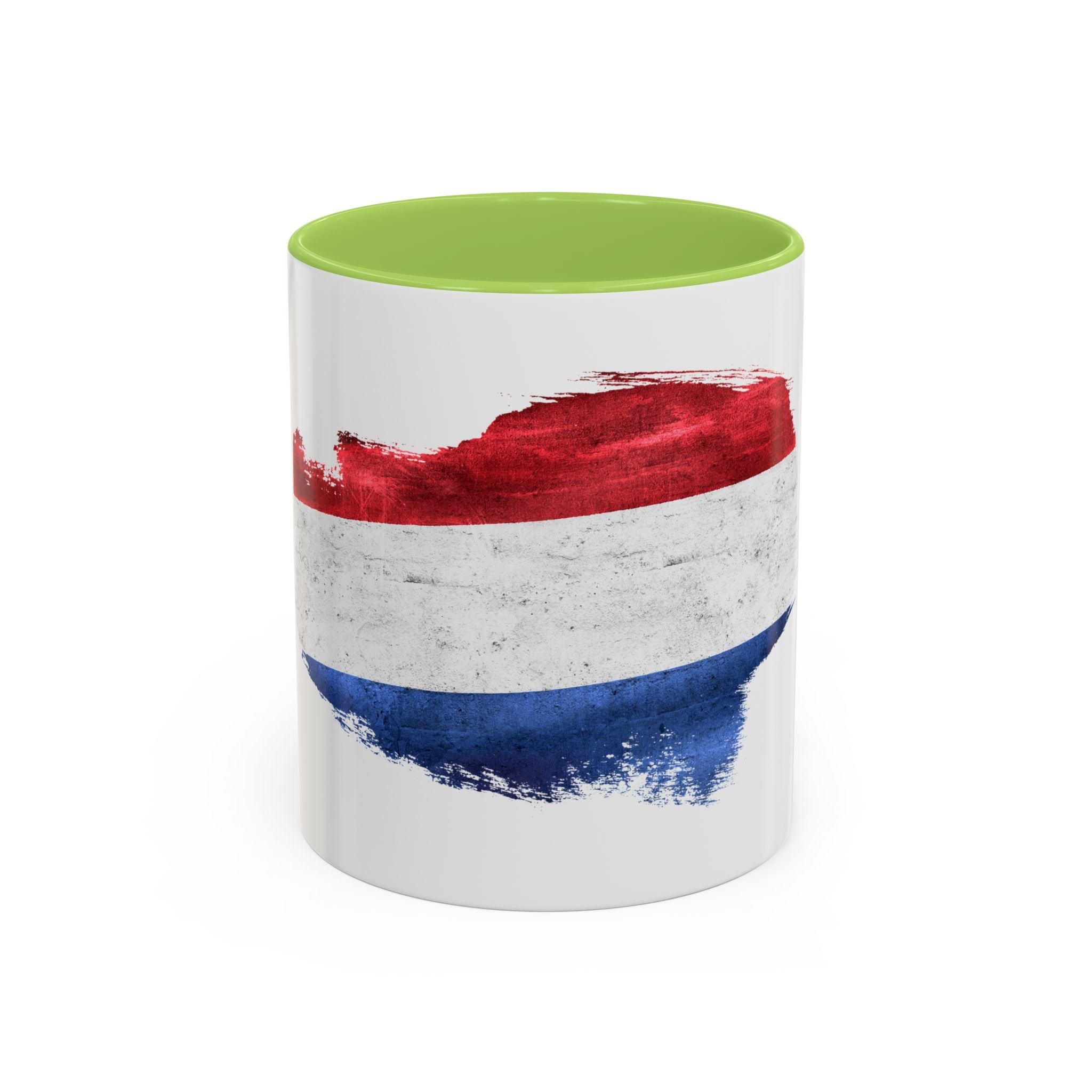 Netherlands Dutch Flag Brushstroke Accent Coffee Mug — 11/15oz