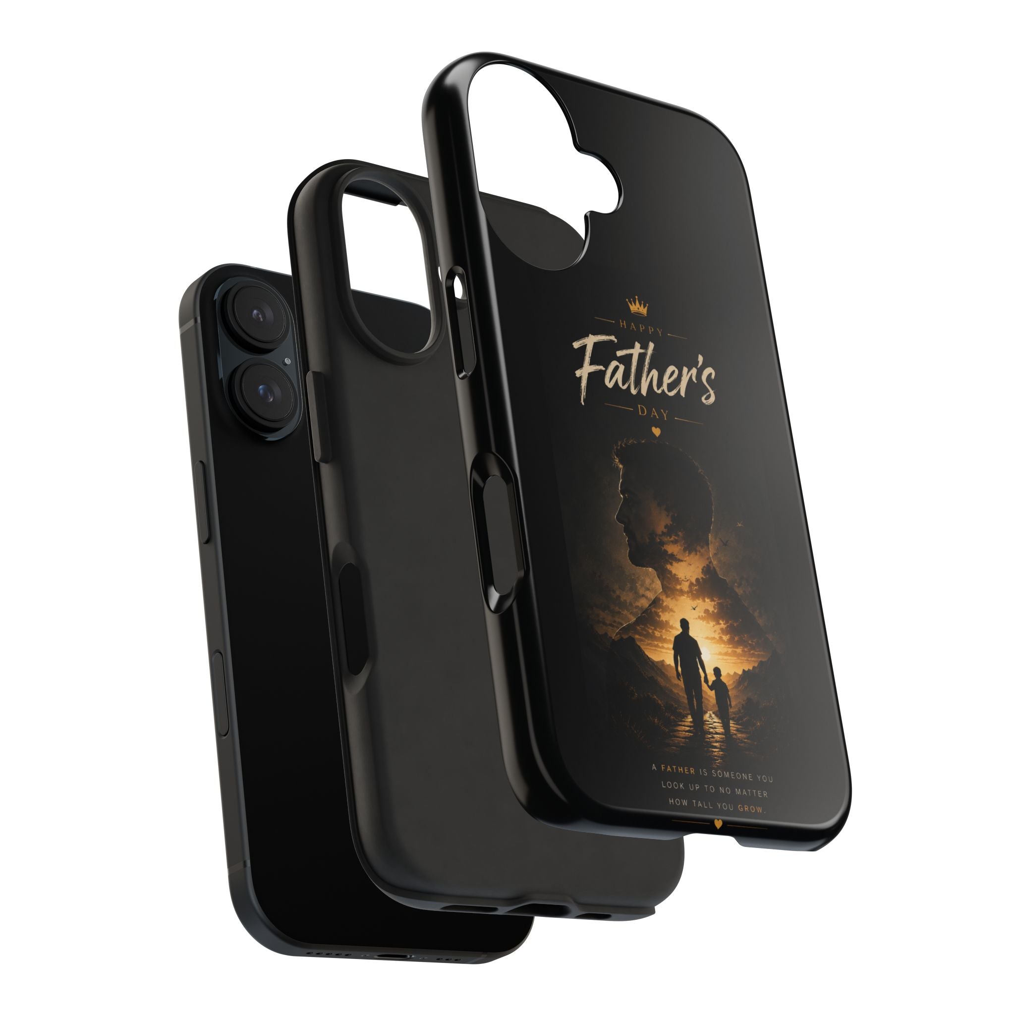 Father's Day Tough Phone Case – Silhouette Dad & Child Tribute
