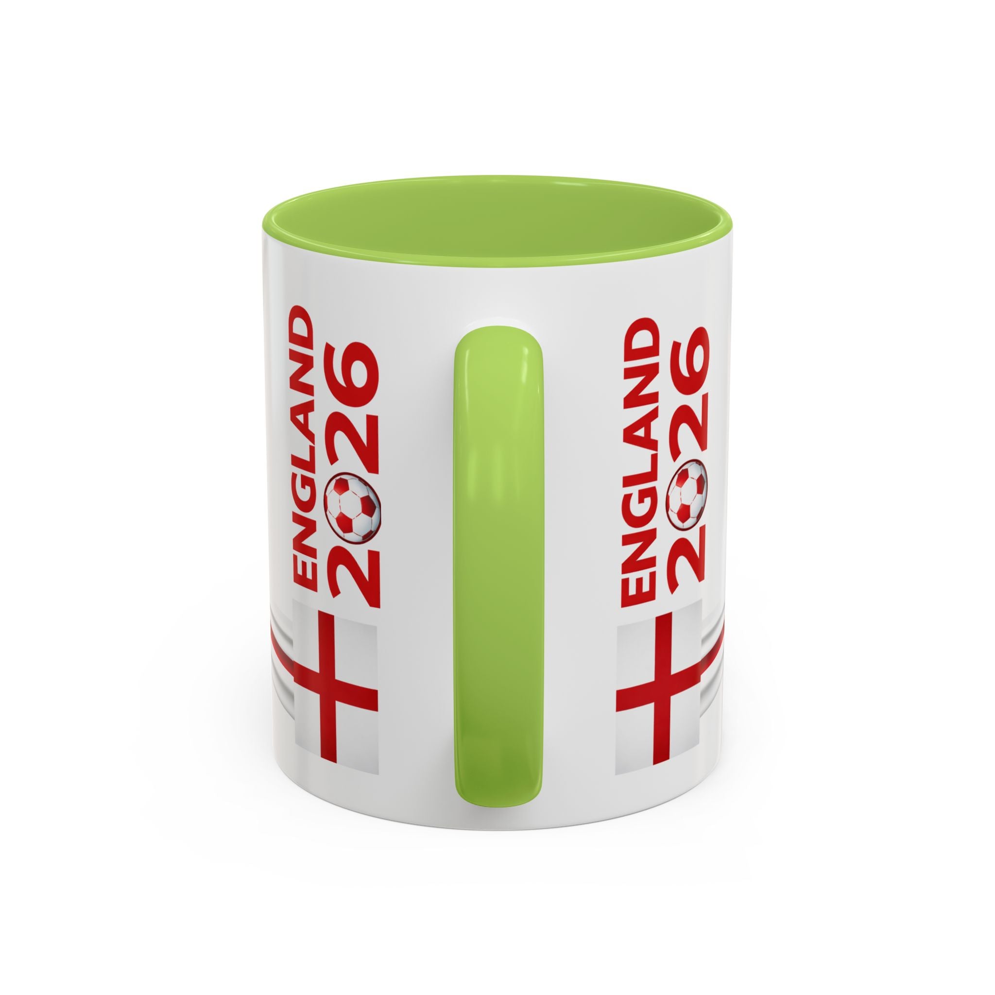 England 2026 Soccer Cup Accent Coffee Mug