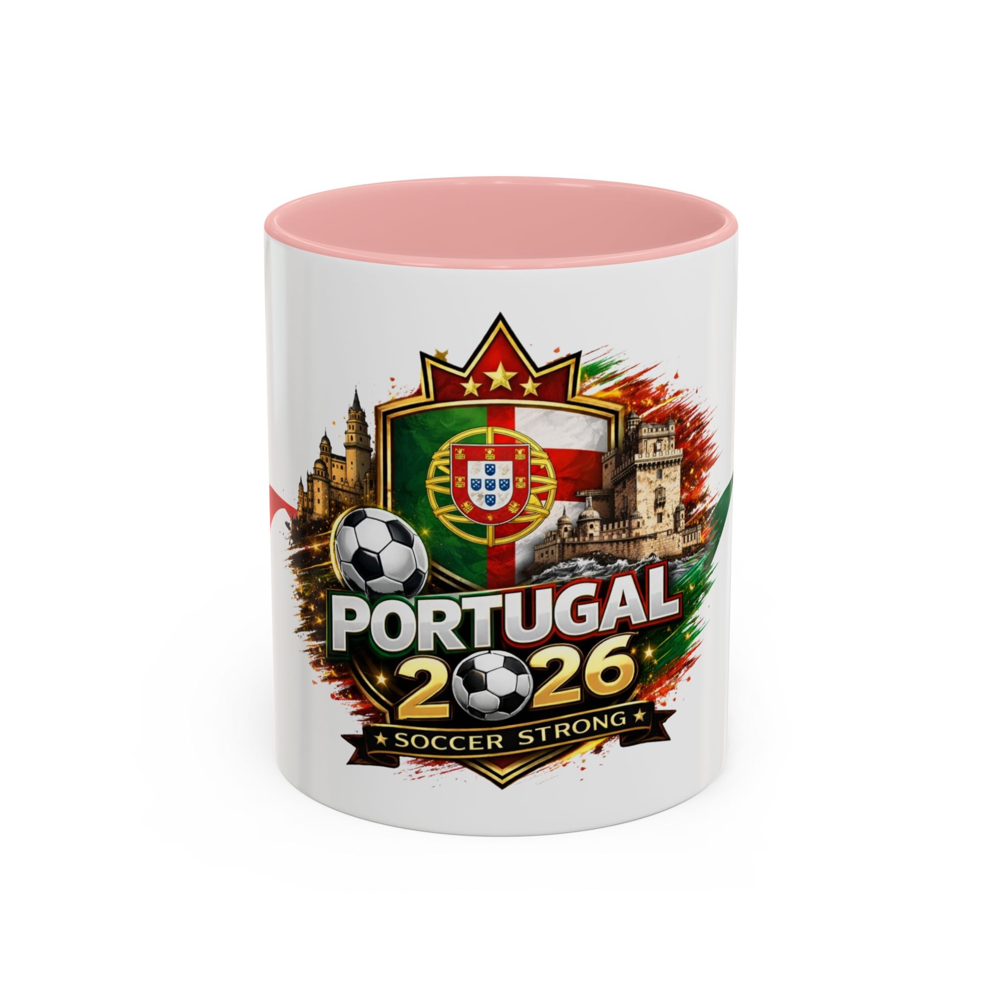 Portugal 2026 Soccer Mug – Portugal Flag & Crest Accent Coffee Cup