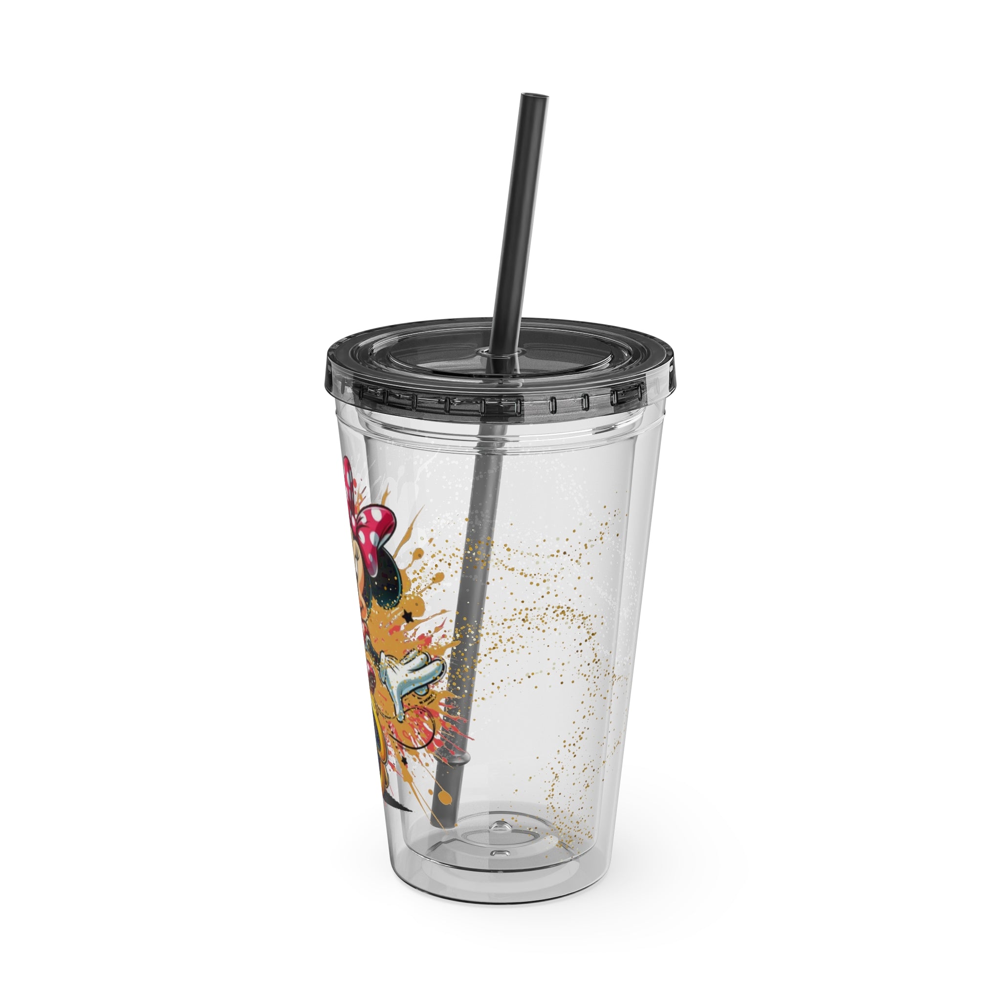 Minnie Mouse Sunsplash 16oz Tumbler with Straw