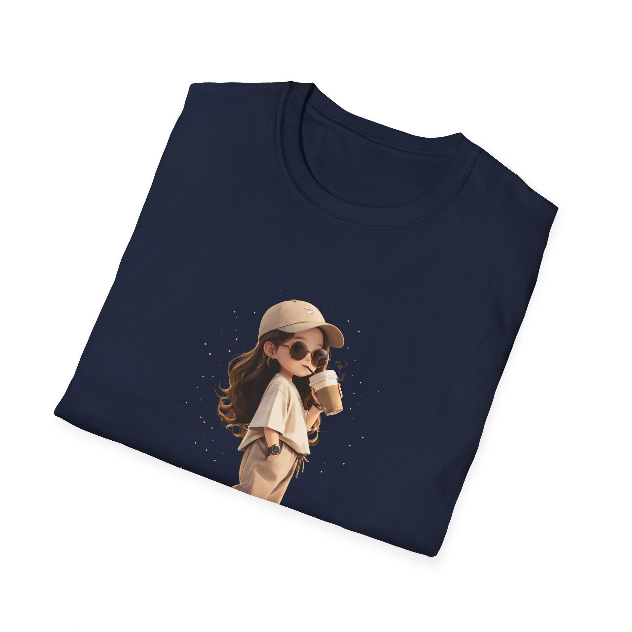 Running on Coffee Unisex Softstyle T-Shirt