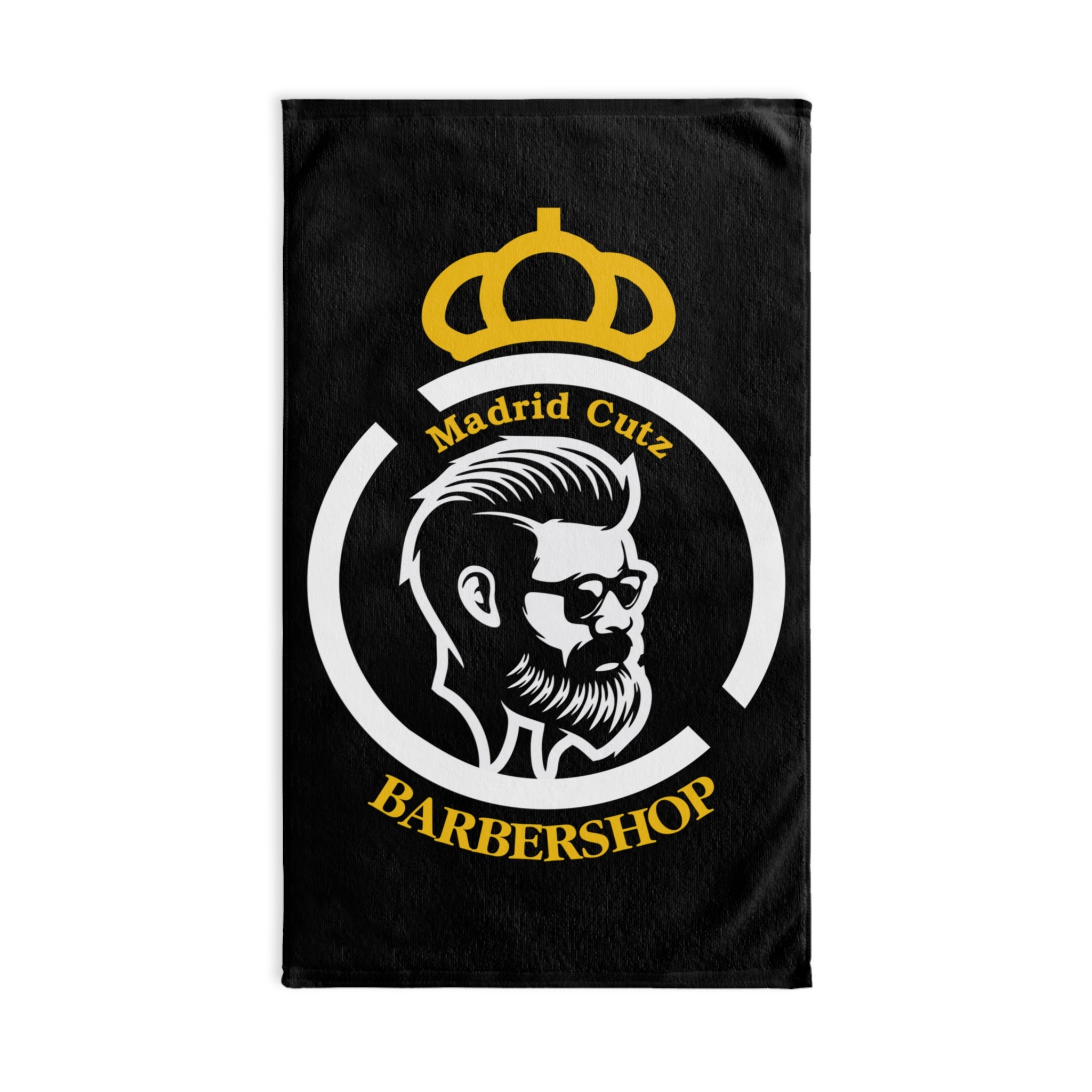 Barbershop Logo Hand Towel – Madrid Cutz Grooming Towel