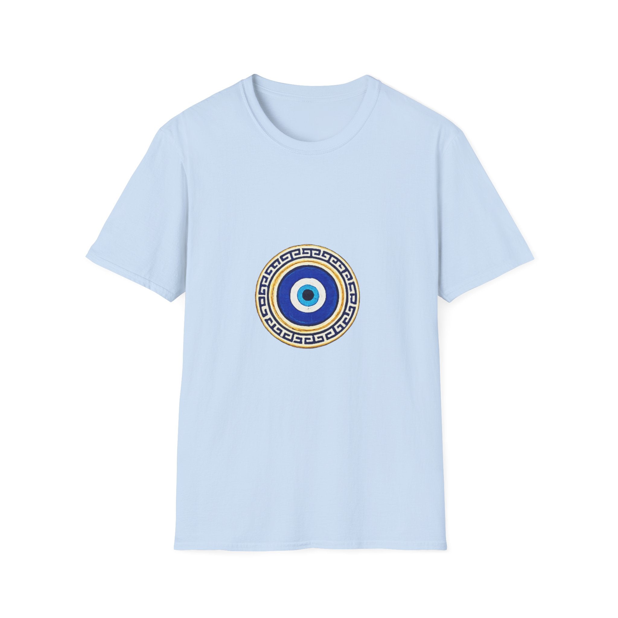 Evil Eye Crescent Lantern T‑Shirt — Protective Nazar Tee with Moon Lantern Design