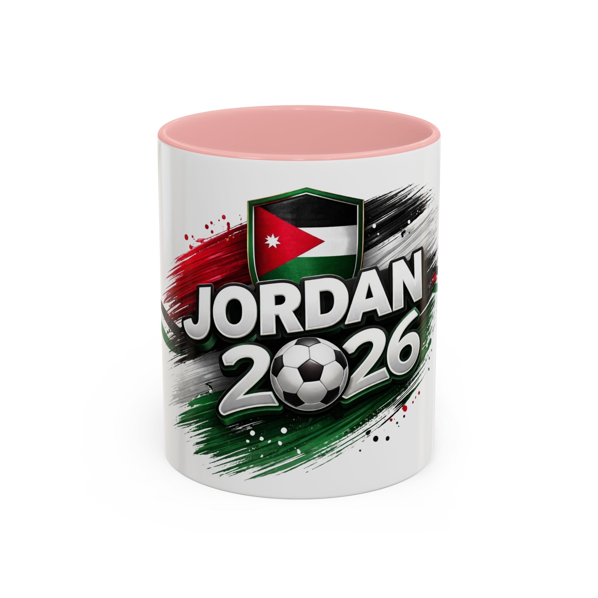 Jordan 2026 Soccer Accent Coffee Mug – Jordan Flag Football Fan Gift (11/15oz)
