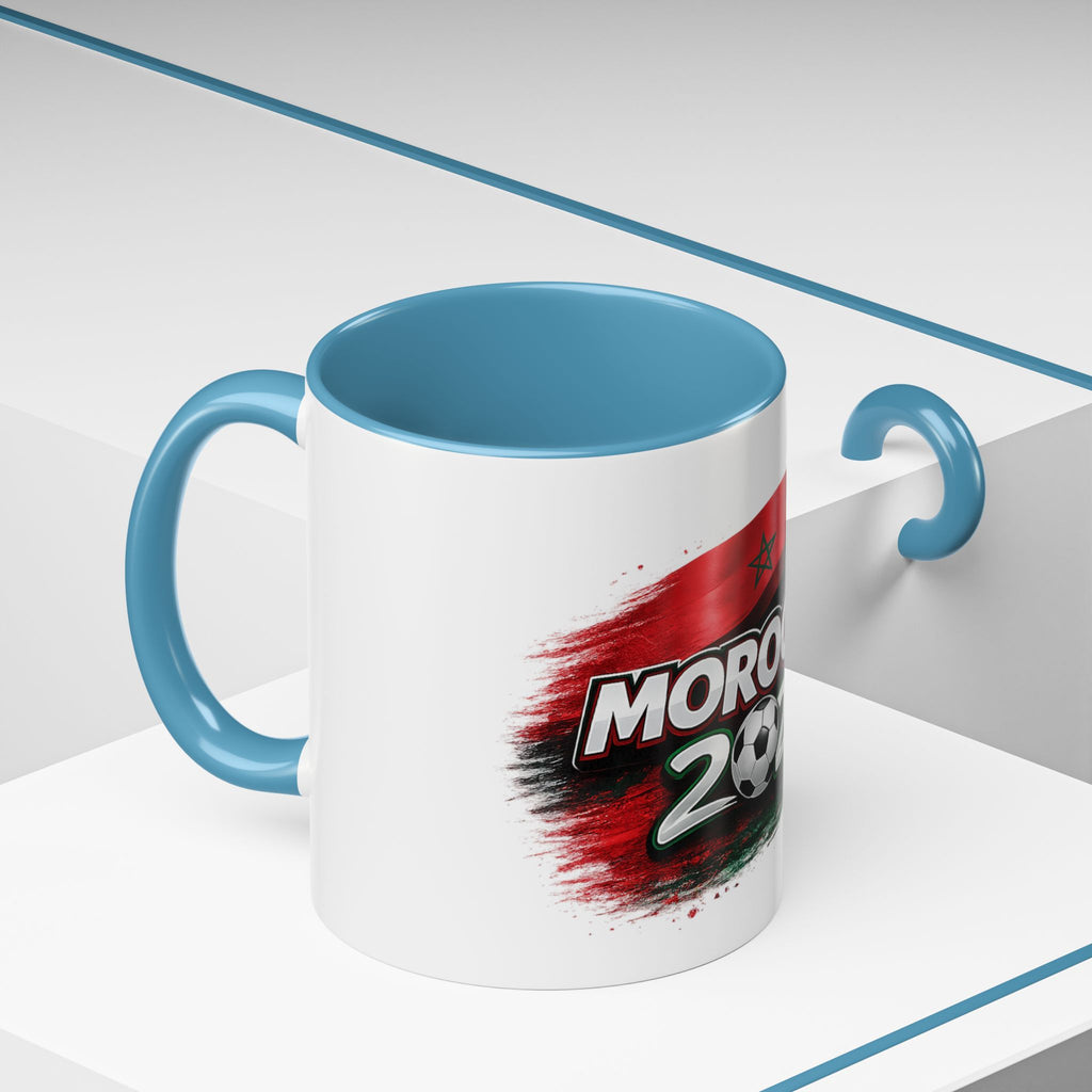 Morocco 2026 Soccer Accent Coffee Mug — Cup Fan Gift