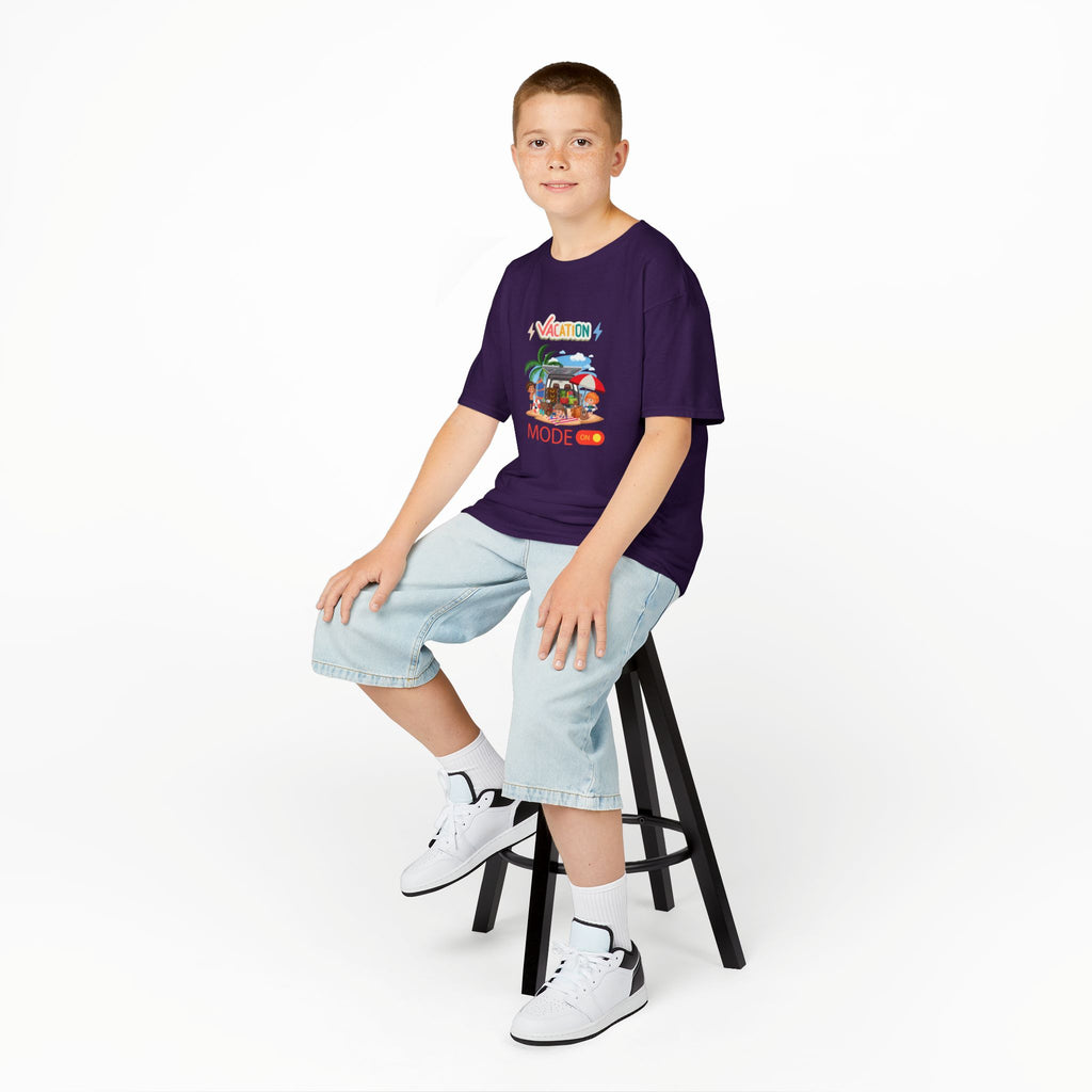 Kids Tee — "Vacation Mode" Beach Graphic Shirt