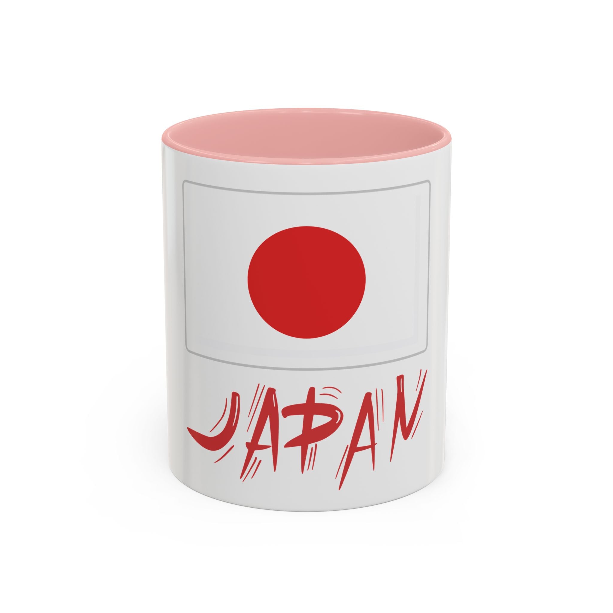 Japan Flag Accent Coffee Mug – Red Rising Sun Design (11/15oz)