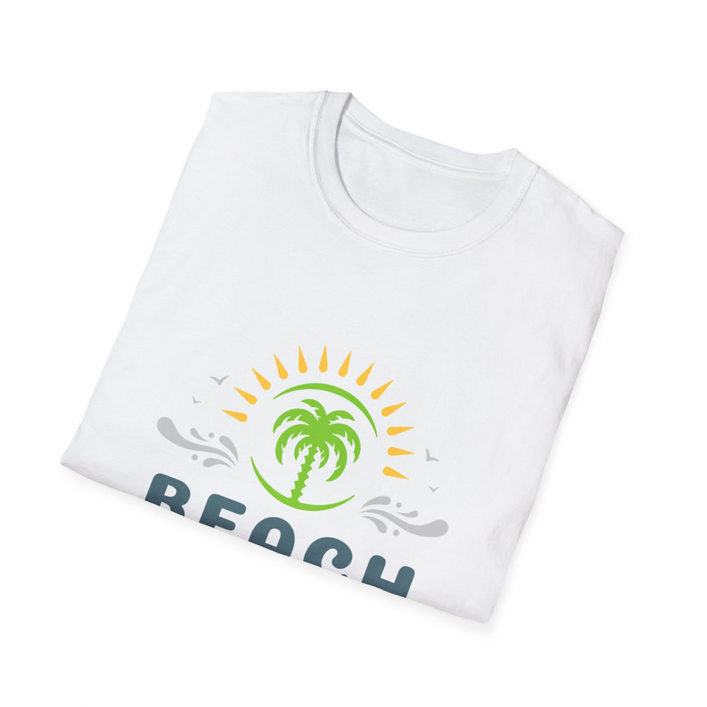 Beach Vacation T-Shirt — Palm Tree Sunset Graphic Tee
