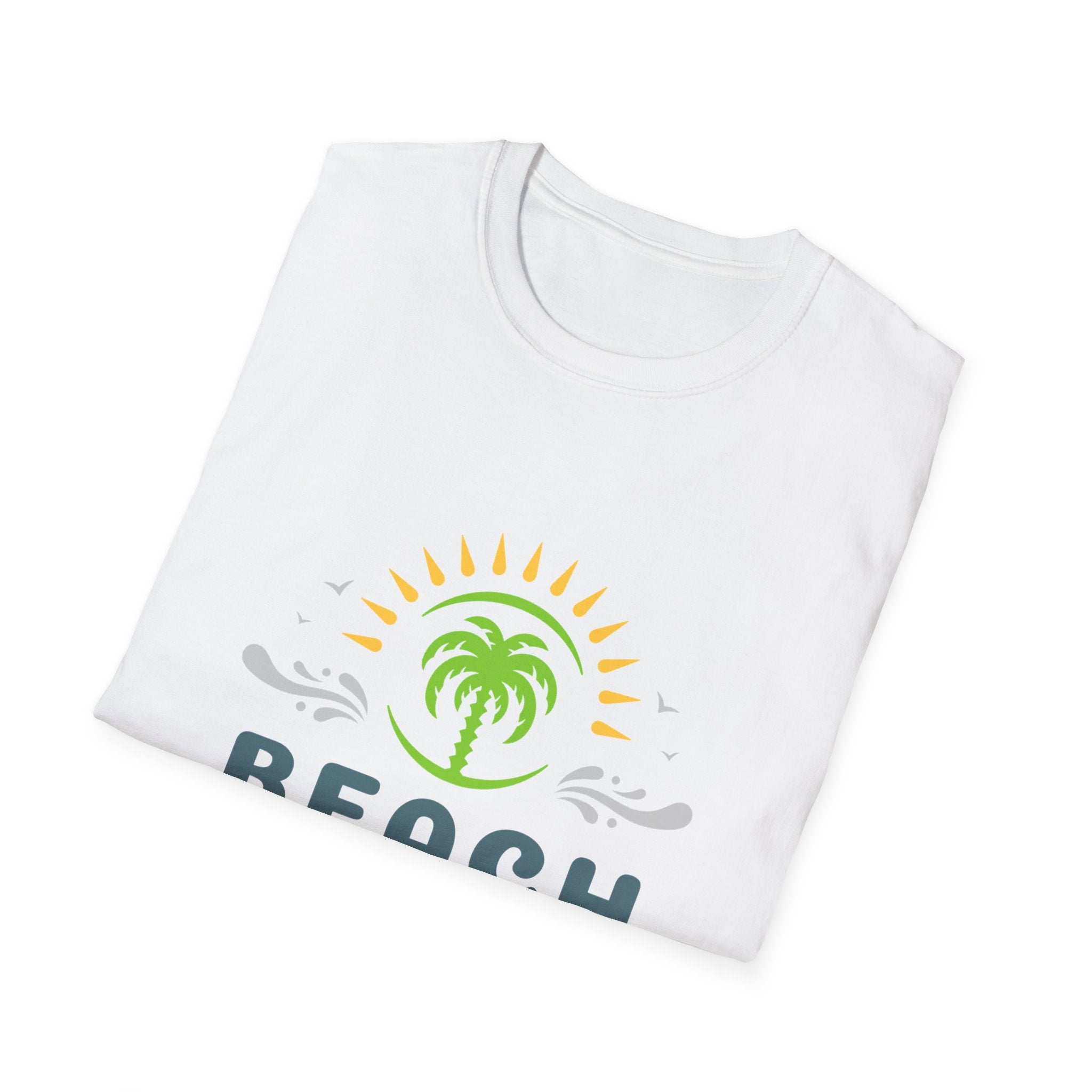 Beach Vacation T-Shirt — Palm Tree Sunset Graphic Tee