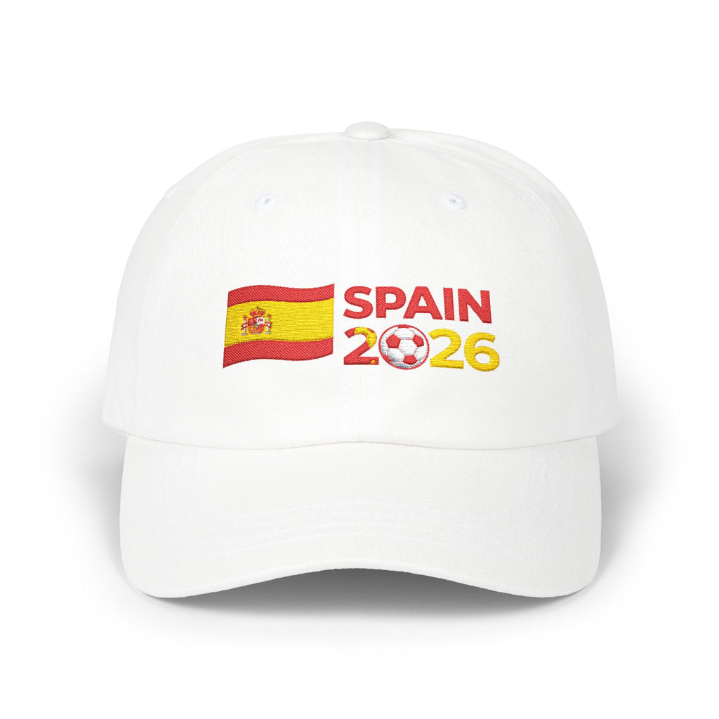 Spain 2026 Flag Dad Cap – Embroidered Soccer Cup Baseball Hat