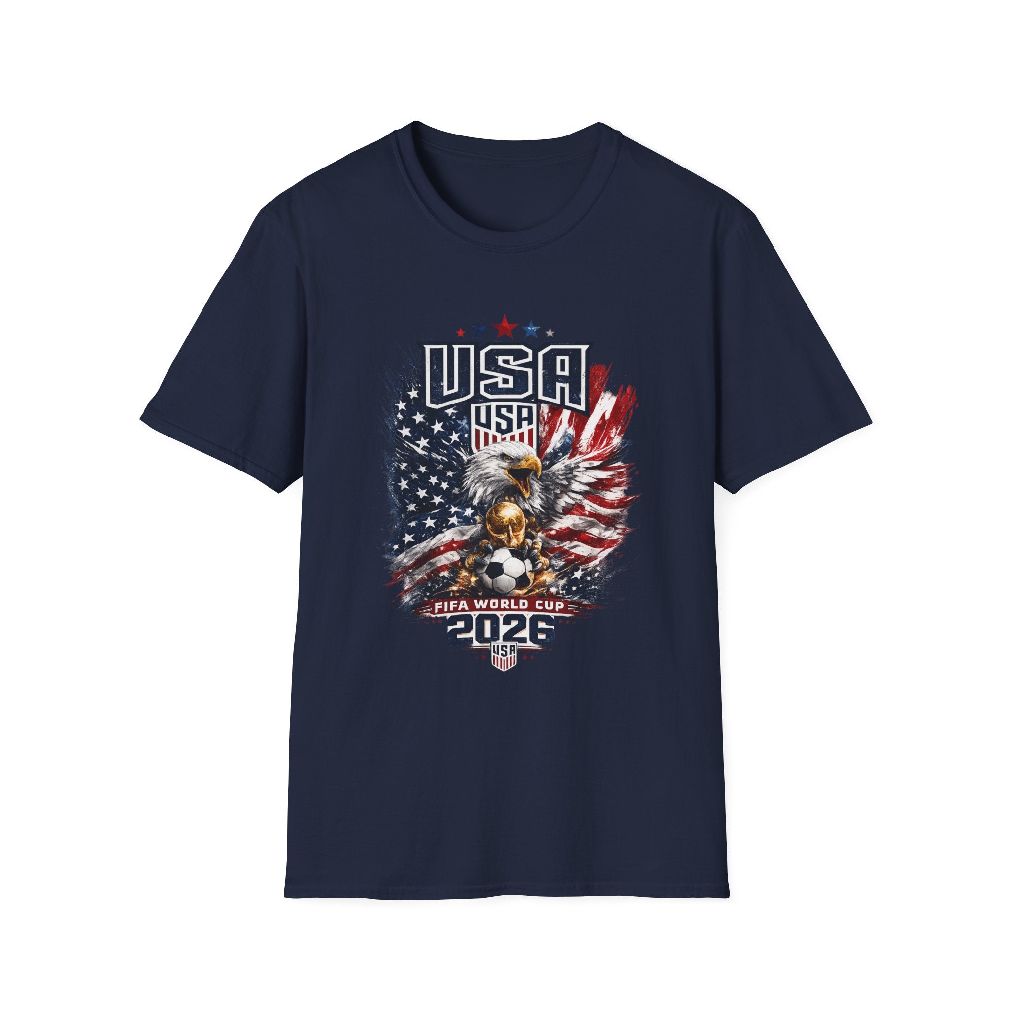 USA Eagle Graphic T-Shirt — Patriotic 2026 American Flag Design
