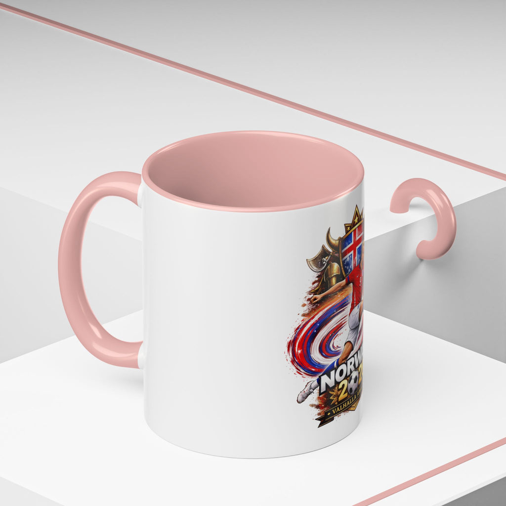 Norway 2026 Soccer Mug – Valhalla Awaits Football Fan Coffee Cup