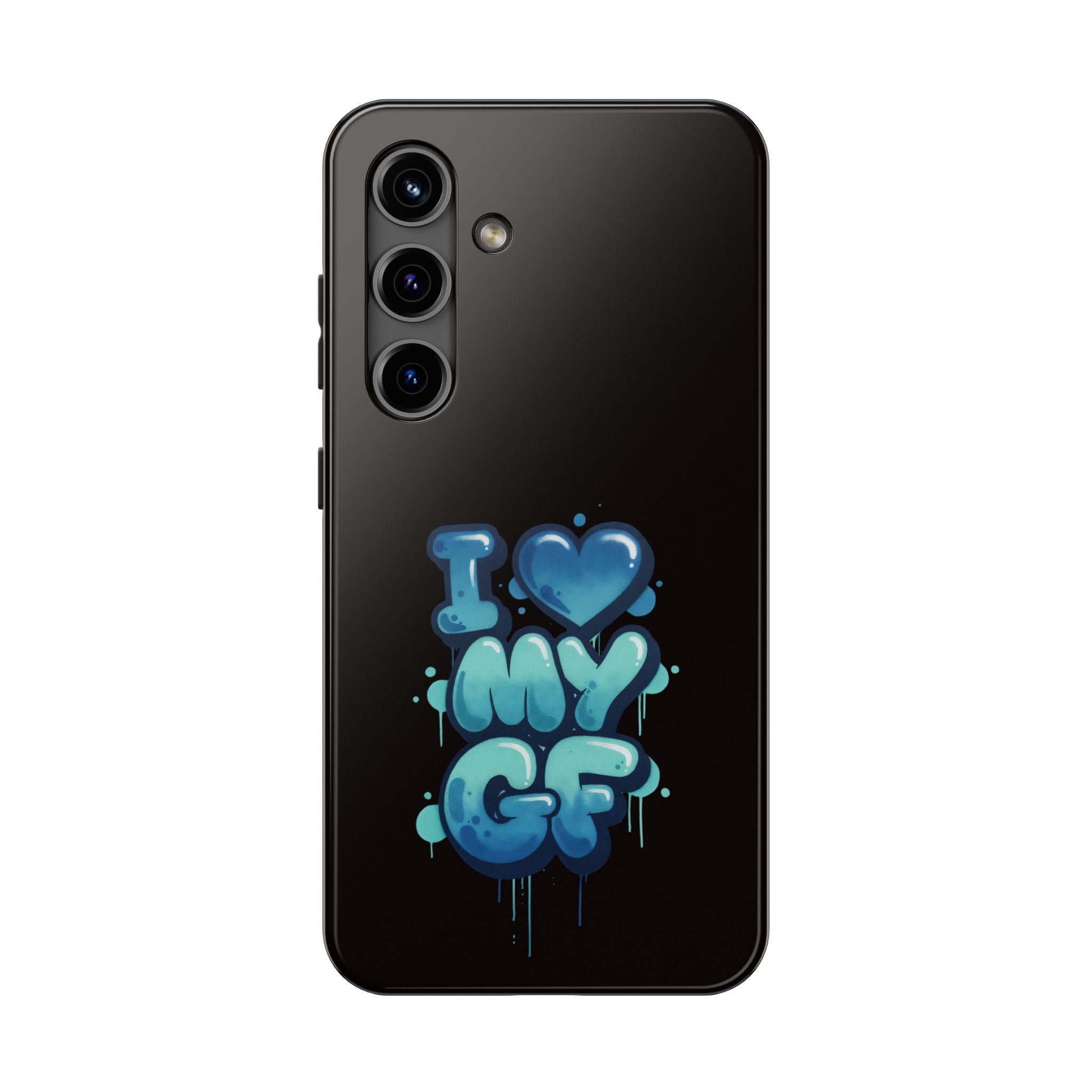 I Love My GF Phone Case — Protective Glossy "I  My GF" Design