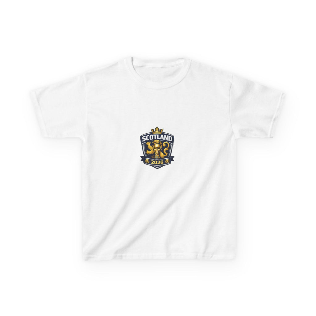 Scotland Kids T‑Shirt — Scotland Crest & Saltire 2026 Youth Tee