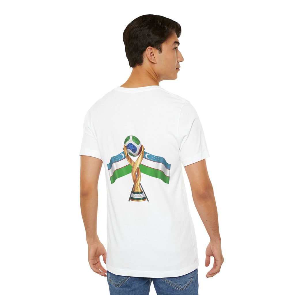 Uzbekistan Flag Soccer Tee — Cup Football Fan Shirt