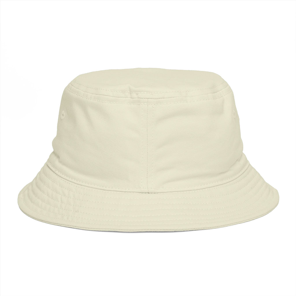 Brazil Flag Bucket Hat — Brown Cotton Sun Hat with Brazilian Flag Patch
