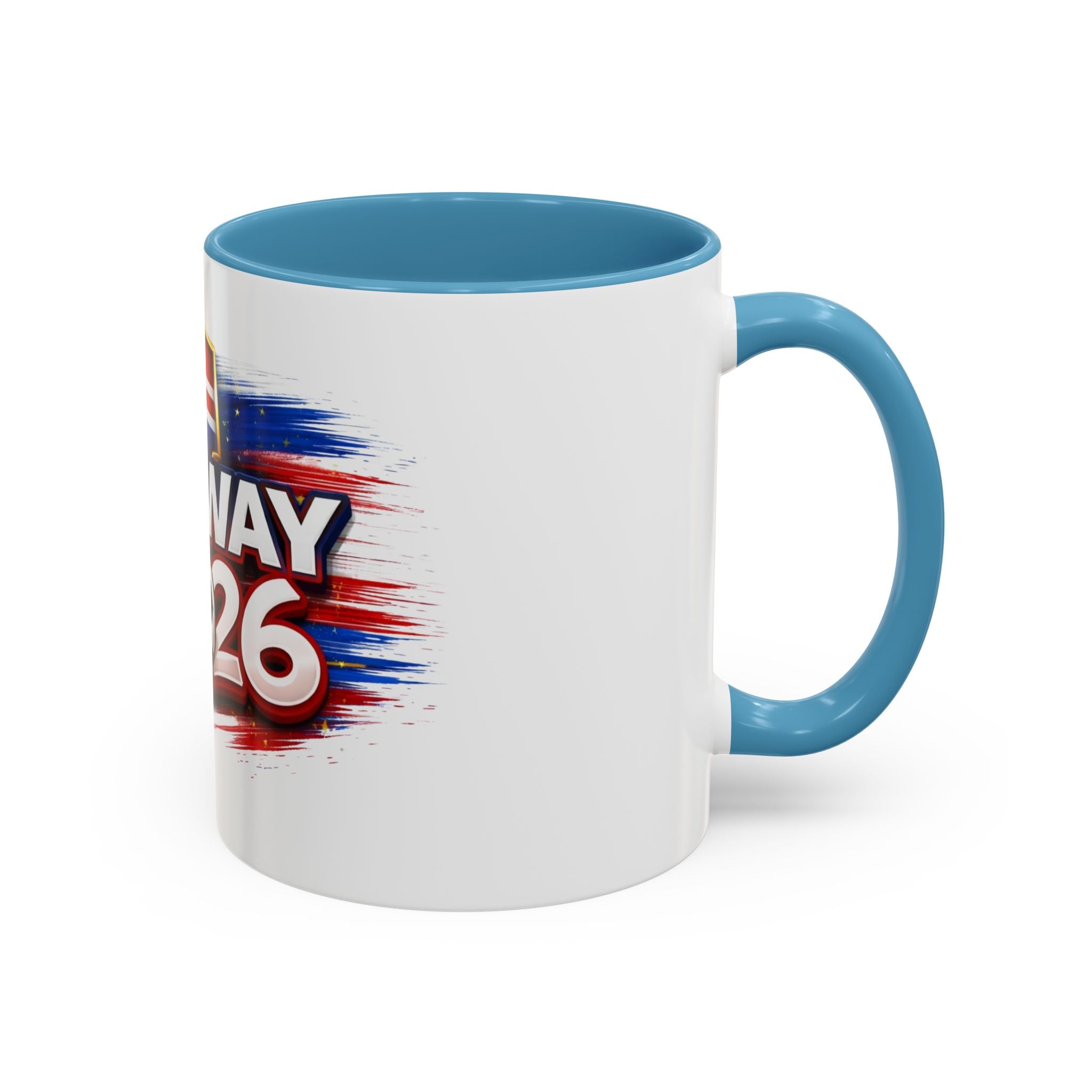 Norway 2026 Soccer Fan Accent Coffee Mug — Cup Supporter Gift