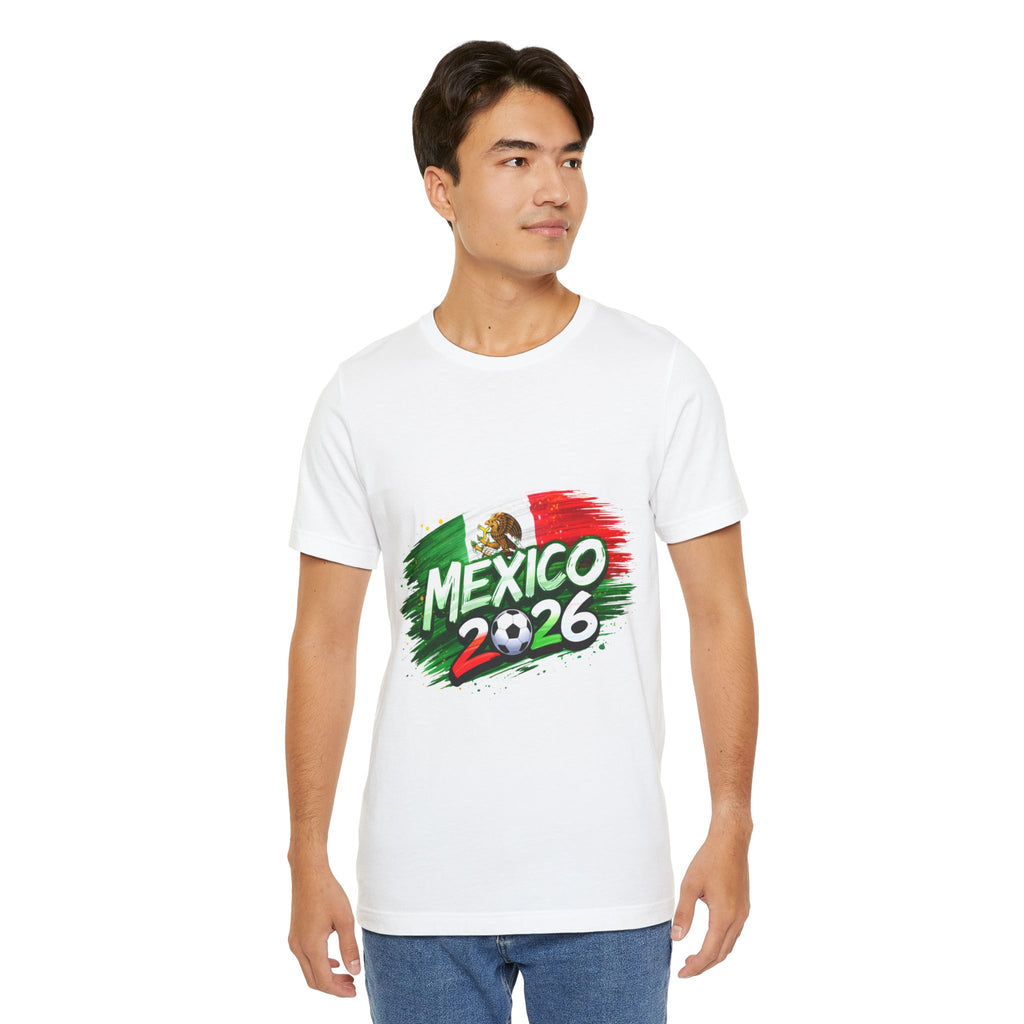 Mexico 2026 Soccer T-Shirt — Mexican Flag Cup Fan Tee