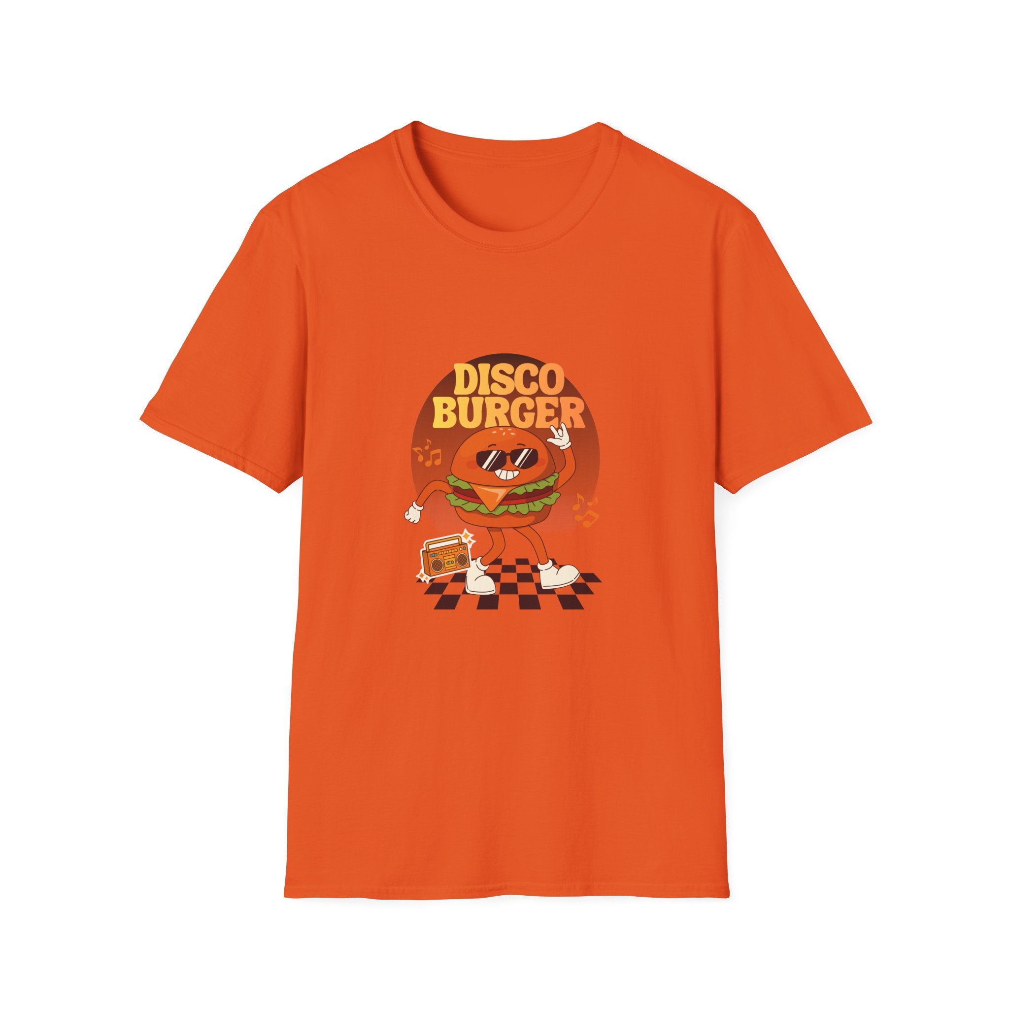 Disco Burger T-Shirt — Retro Dancing Burger Graphic Tee