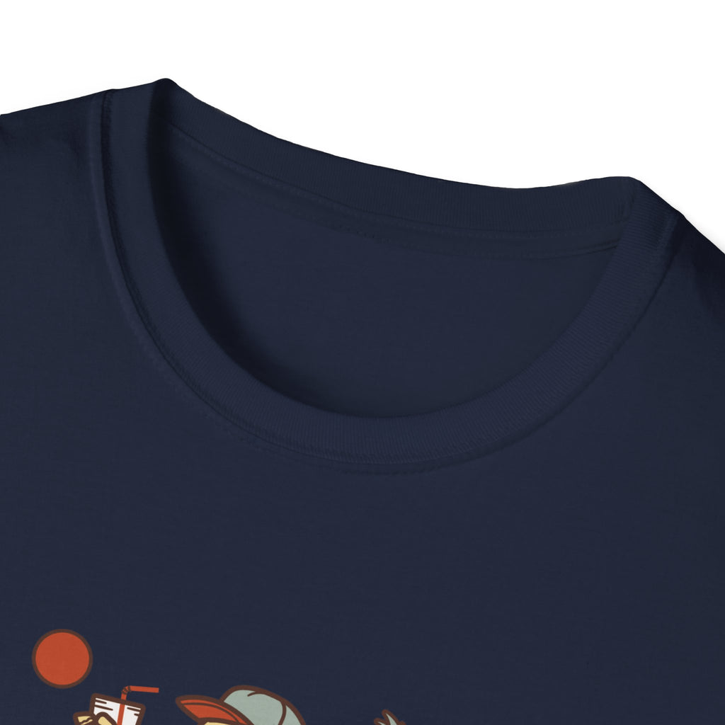 Hello Summer Skeleton T-Shirt — Retro Beach Vacation Tee