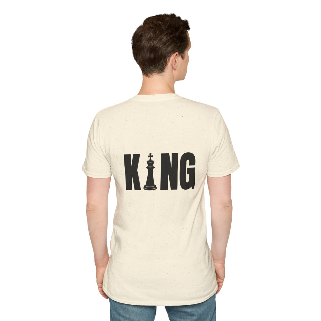 King Chess Piece T-Shirt — Bold Back Graphic for Chess Players & Fans