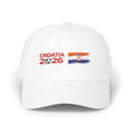 Croatia 2026 Soccer Dad Cap — Embroidered Flag & Football Hat