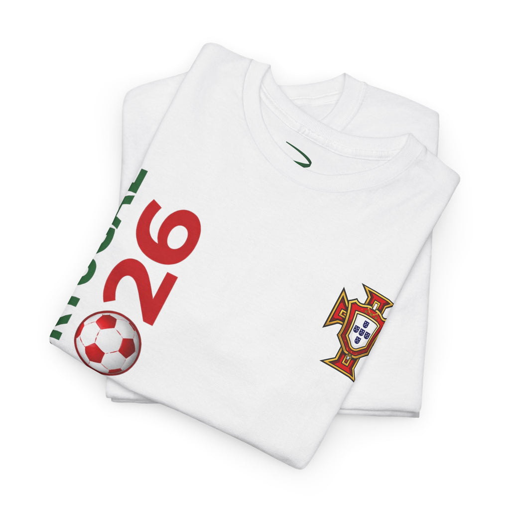 Portugal 2026 Soccer Fan T-Shirt — Map & Flag Cup Supporter Tee