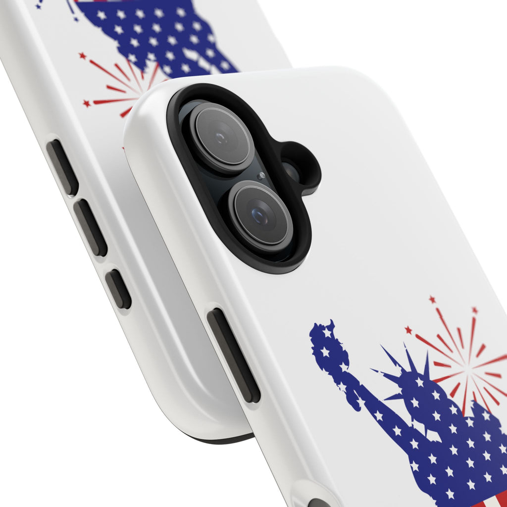 4th of July Tough Phone Case — Statue of Liberty USA Flag Design