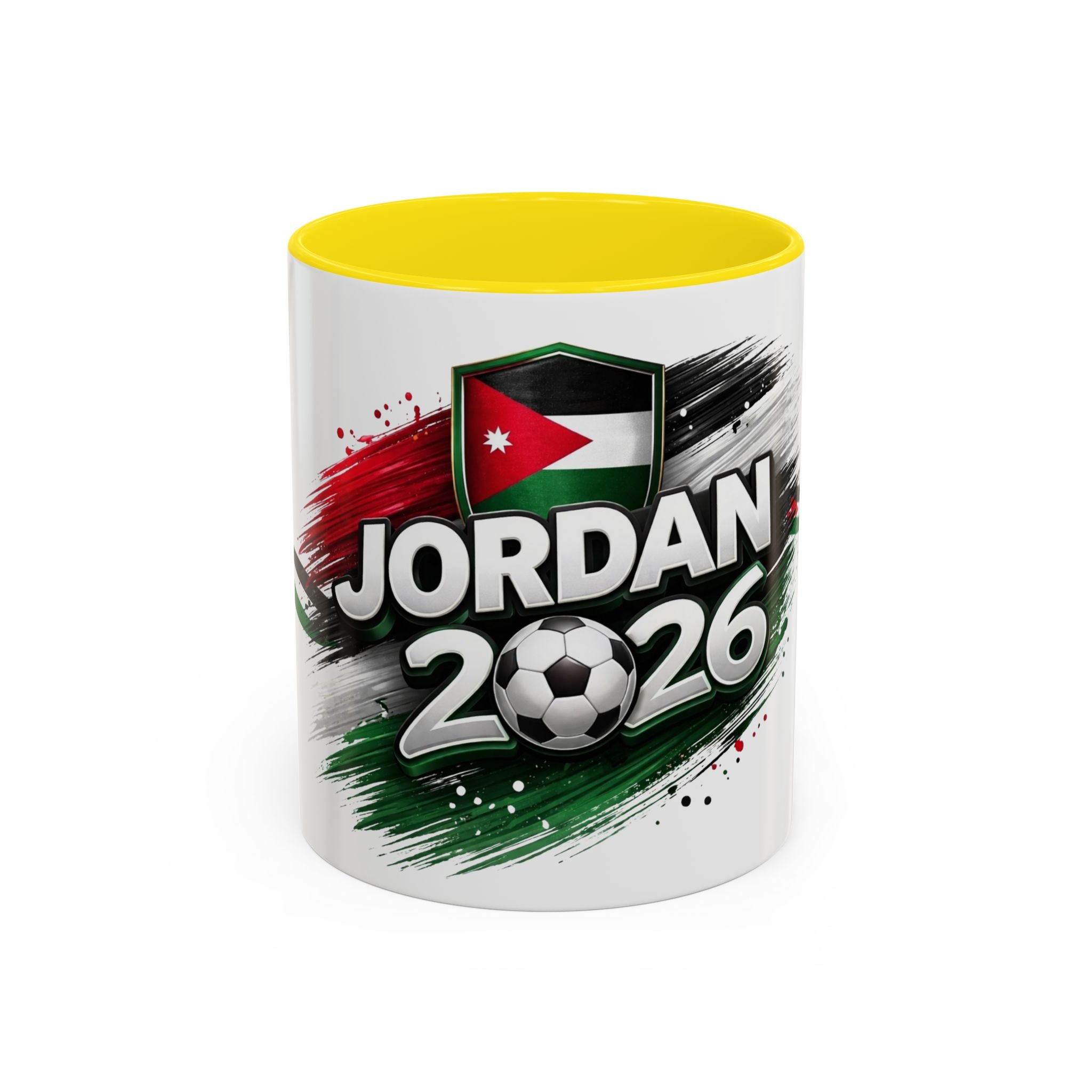 Jordan 2026 Soccer Accent Coffee Mug – Jordan Flag Football Fan Gift (11/15oz)
