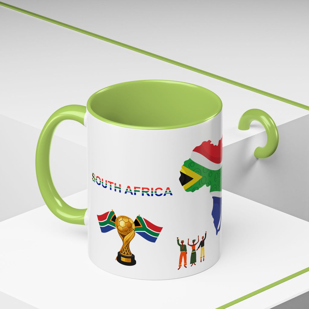 South Africa Coffee Mug — Map, Flag & Trophy Design (11/15oz)