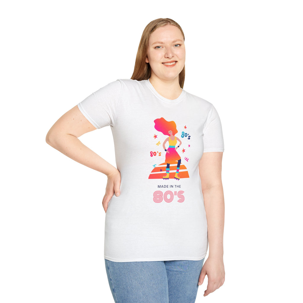 Made in the 80's T‑Shirt — Retro 80s Neon Fitness Graphic Tee