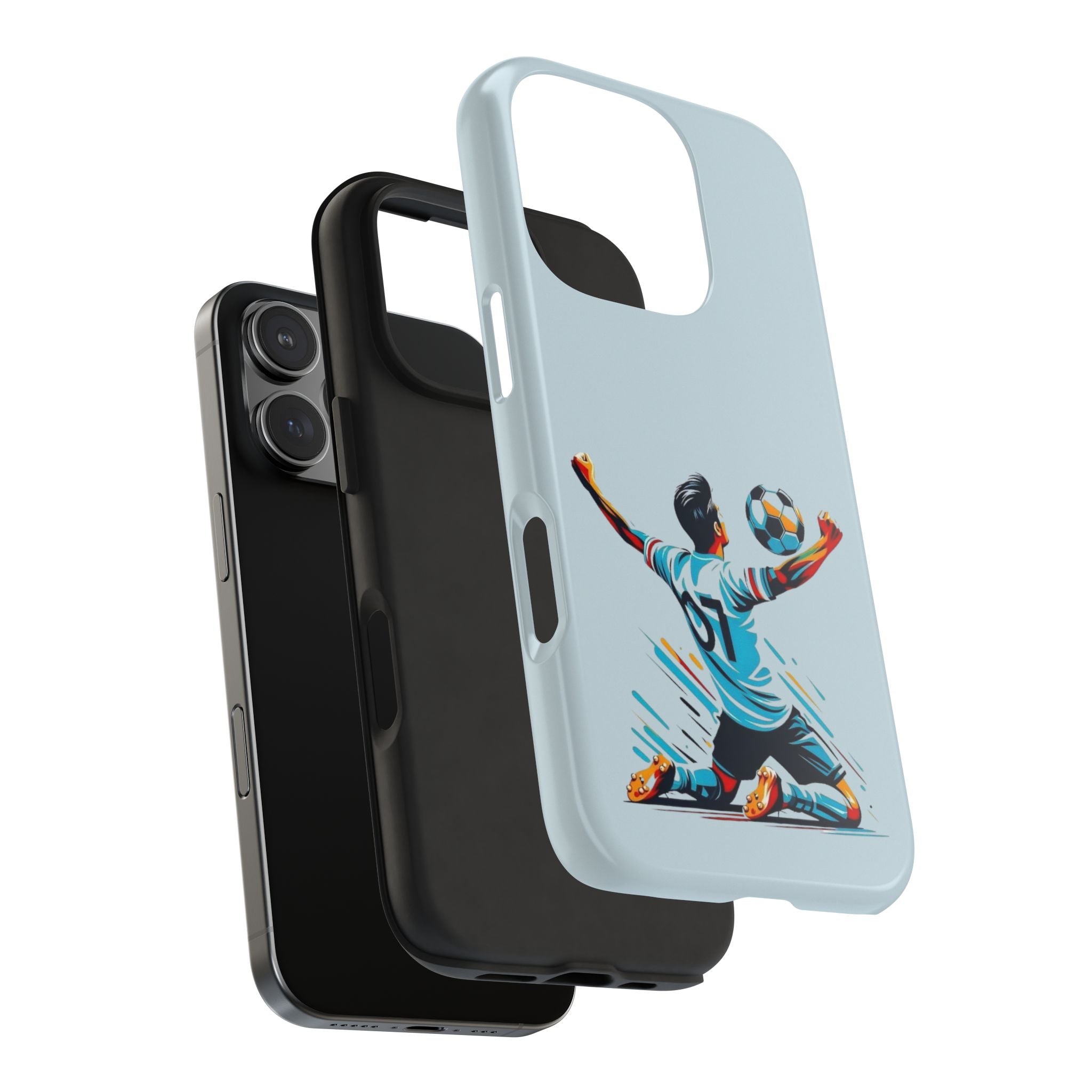 Soccer Celebration Tough Phone Case — Lightweight Protective iPhone Cover