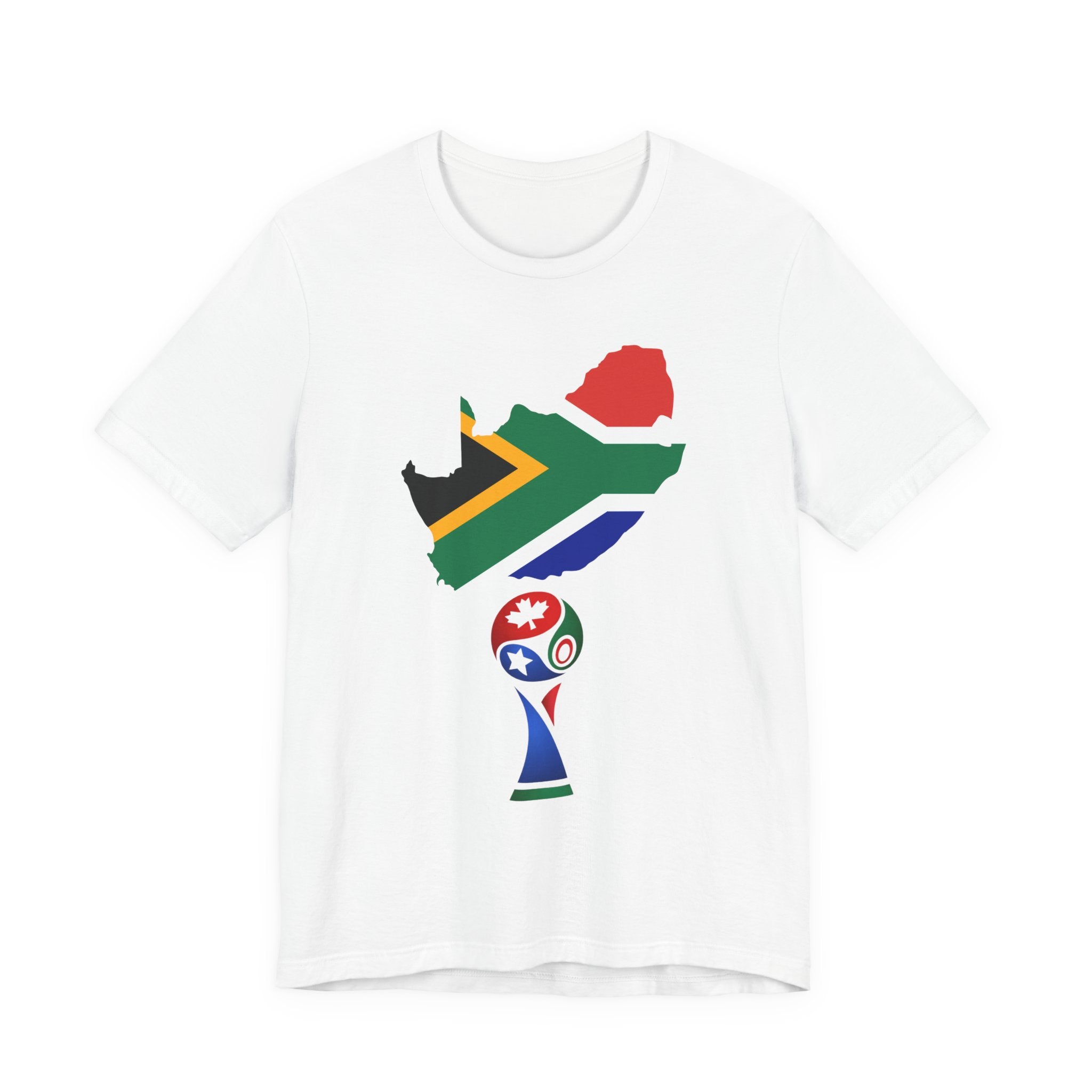 South Africa Cup Soccer T-Shirt — Africa Map Football Fan Tee
