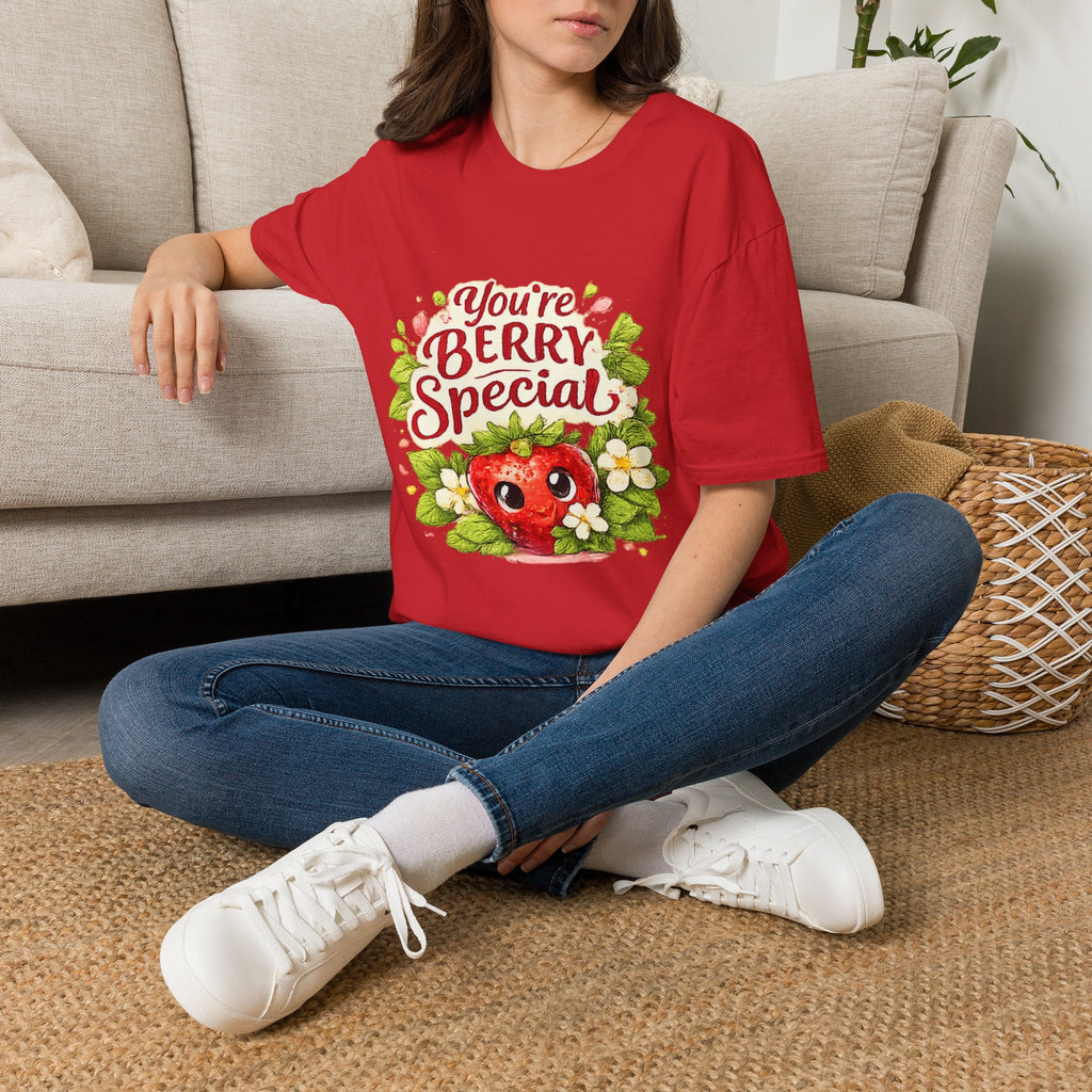 T-Shirt — "You're Berry Special" Cute Strawberry Graphic Tee