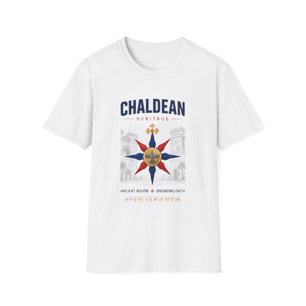 Chaldean Heritage T-Shirt — Pride Tee with Assyrian Star & Script