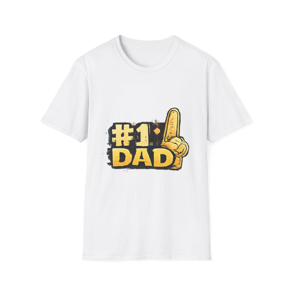 #1 Dad T-Shirt – Foam Finger "#1 DAD" Father's Day Tee