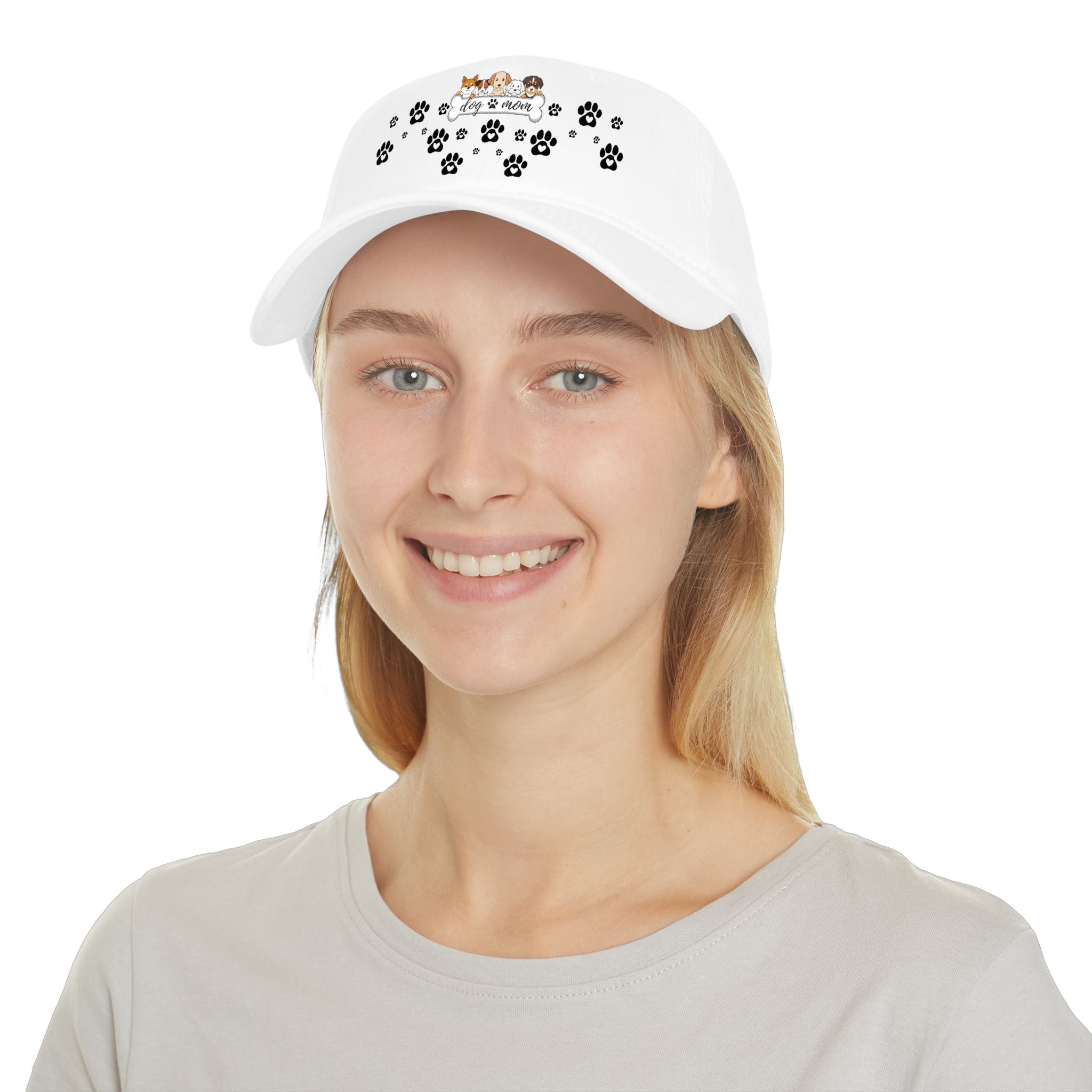 Pet Lover Paw Print Baseball Cap — Cute Dogs & Cats “Paws & Love” Hat