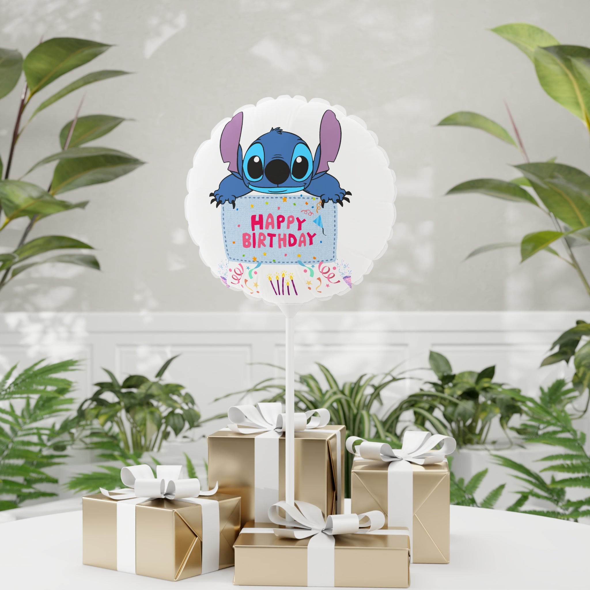 Birthday Balloon – Cute Blue Alien Character "Happy Birthday" 11" Foil Balloon