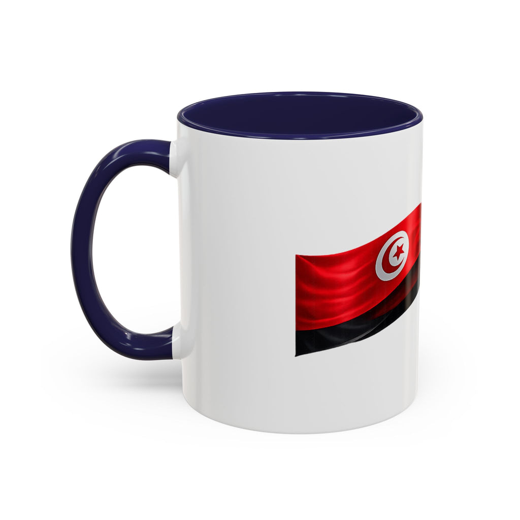 Tunisia 2026 Soccer Accent Mug — Flag & Football Fan Coffee Cup (11/15 oz)